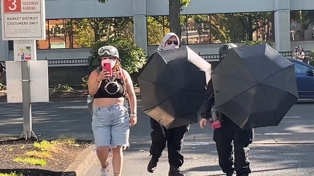 umbrella fashion week in eugene Umbrella protest fashion week in Eugene