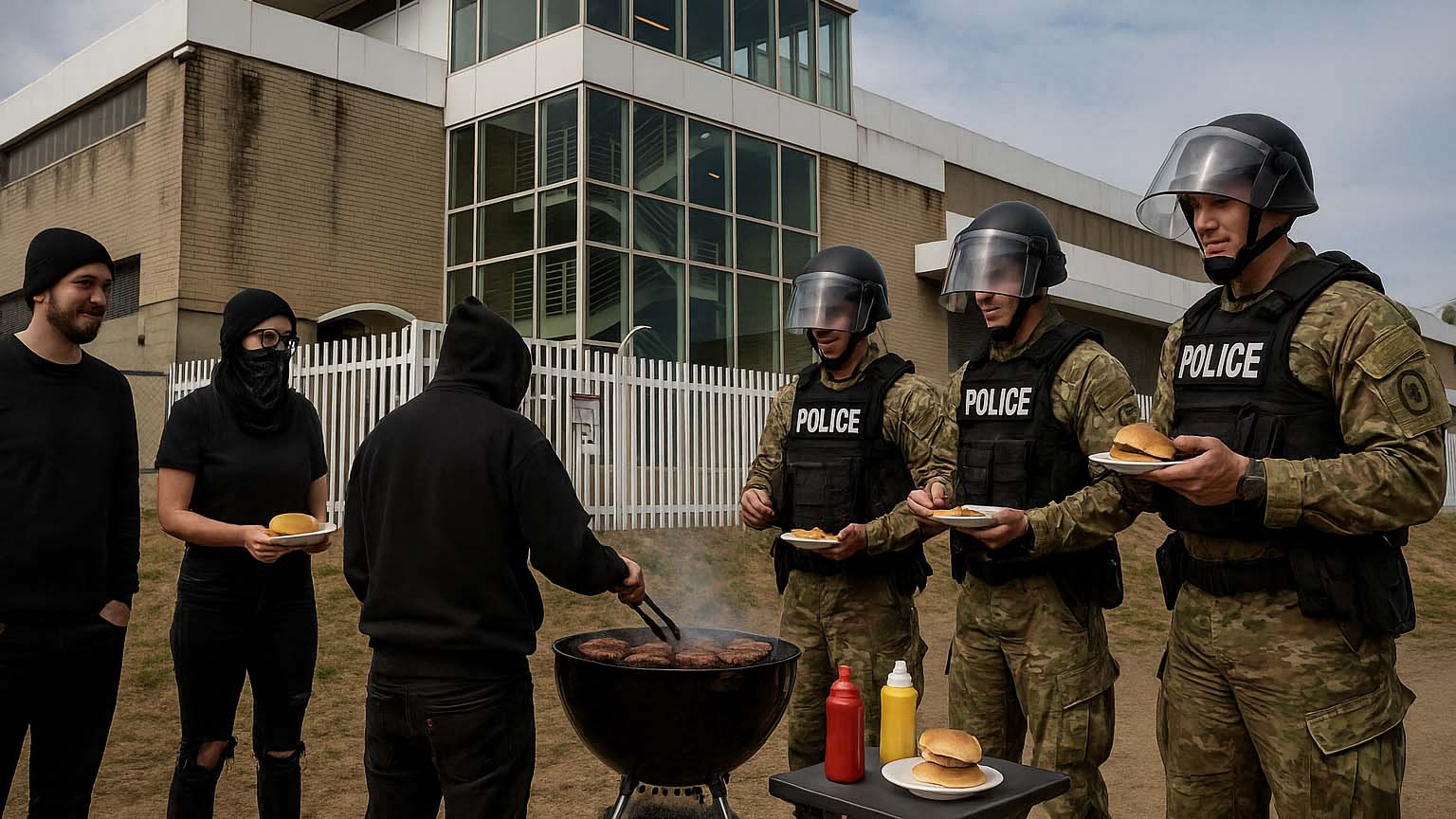 antifa_bbq_ice_building antifa bbq ICE building Portland