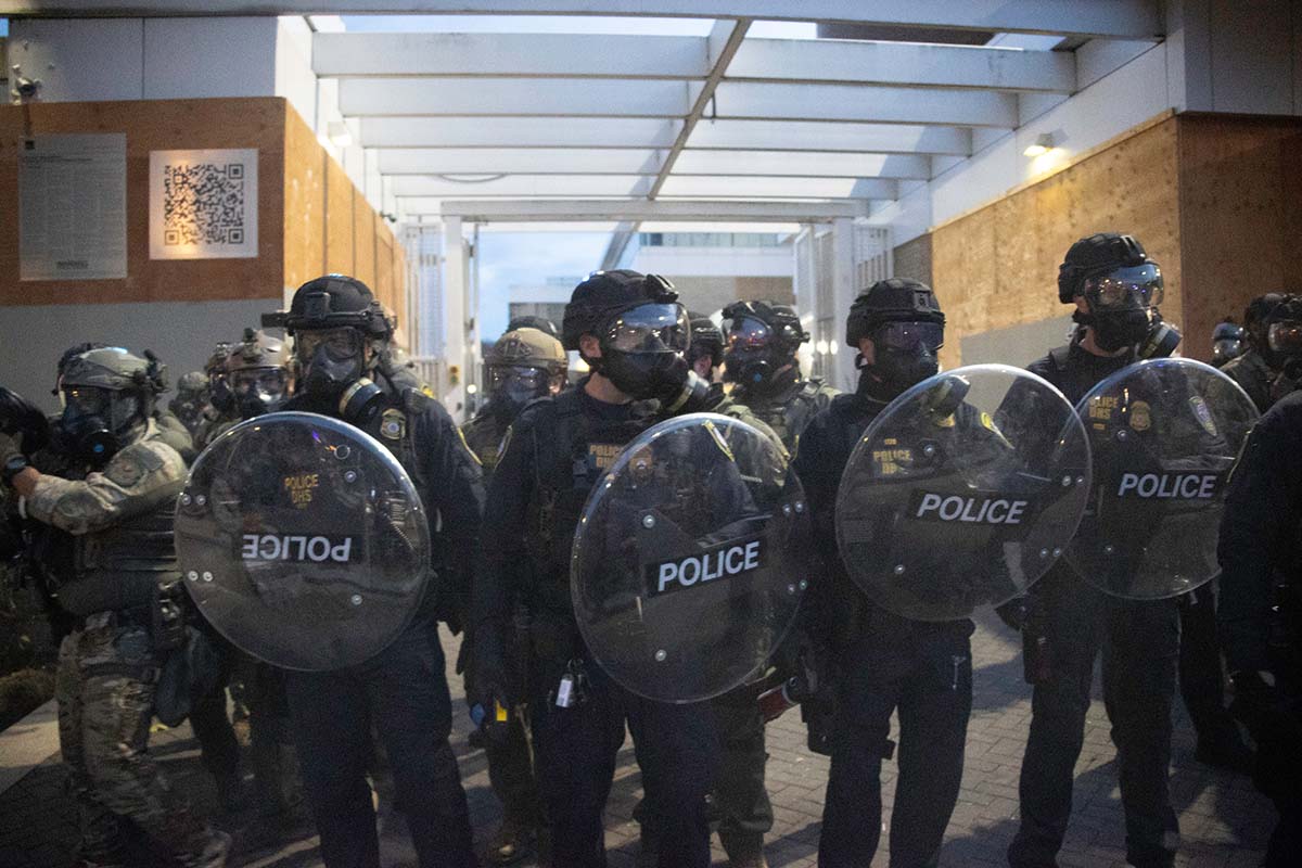 Portland,,Or—september,28,,2025:,After,Marching,,De,Rallied,Outside,The