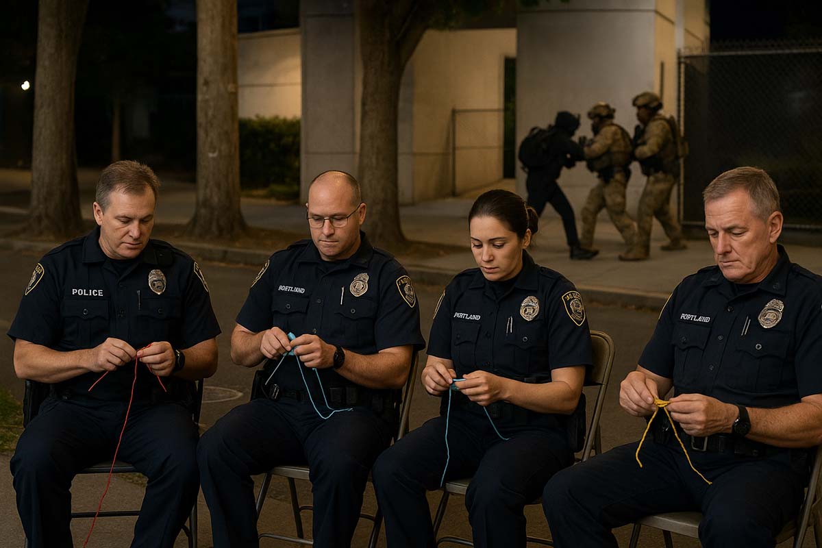 portland_police_knitting portland police knitting baby blankets