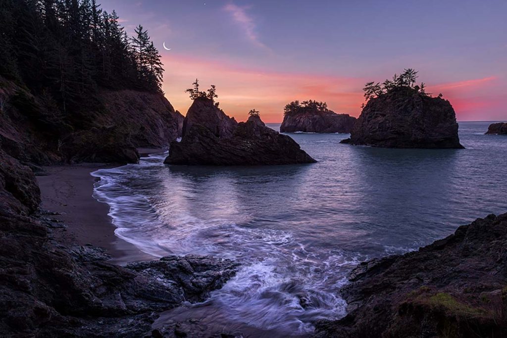 Secret Beach in Brookings, Oregon