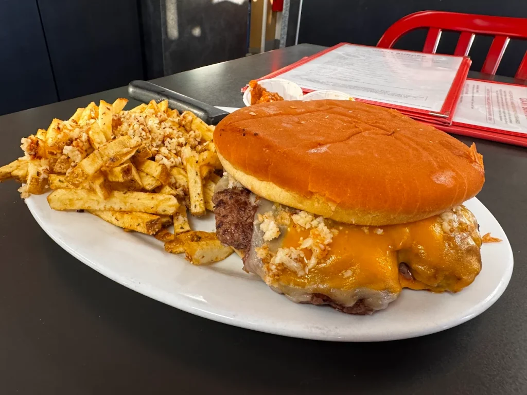 Delicious food at Giant Burger, in Springfield, Oregon.