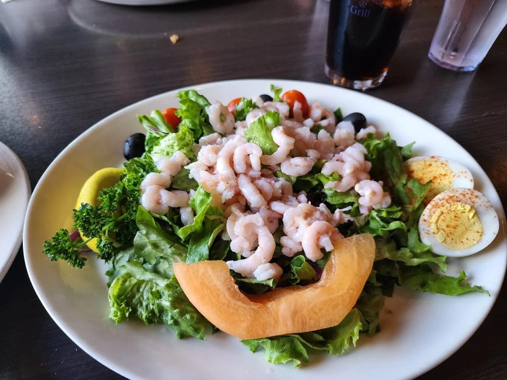Shrimp salad at Doogers Seafood & Grill