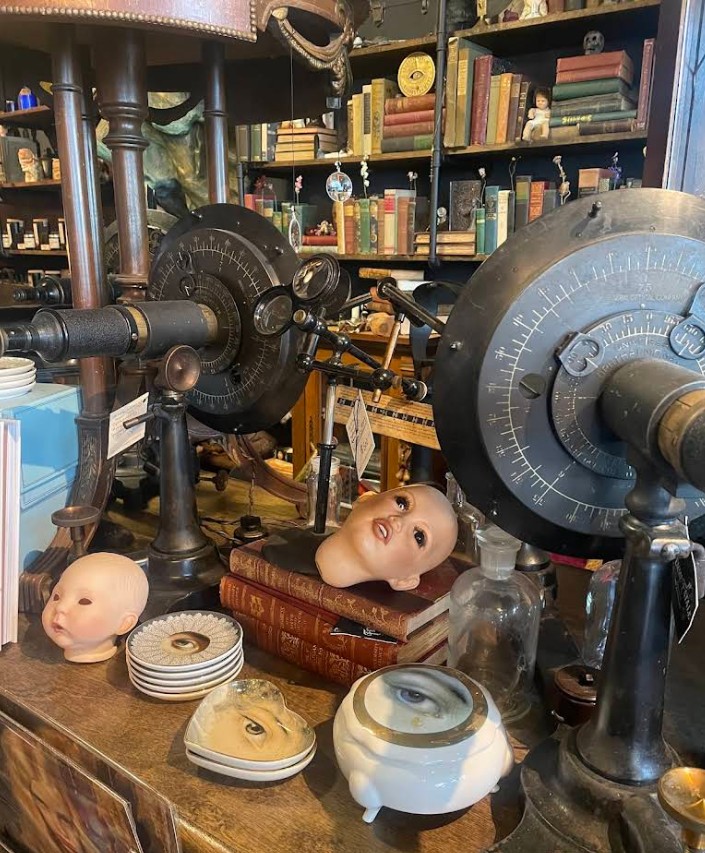 Femme Fatale Curiosities & Apothecary, Newport Oregon, Oregon Coast, Historic Bayfront, Weird and Wonderful, Curiosity Shop, Witch Shop, Wiccan Goods, Victorian Objects, Taxidermy, Macabre, Woman Owned, Crystals, Tarot Decks, Local Artisans, Herbs, Candles, Antiques, Book Store, Places To Go, Things to Do, Gothic Art, Mystic Supplies