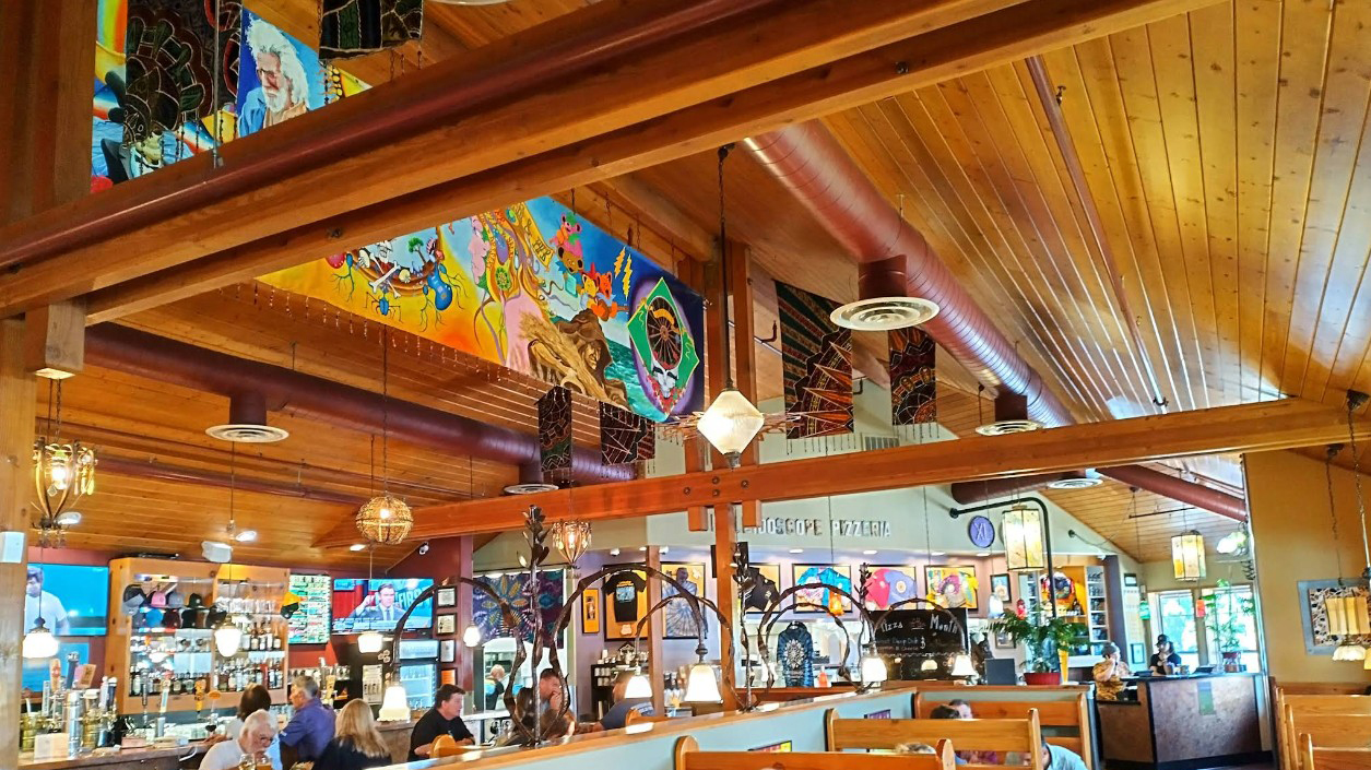 Screenshot 2026-05-12 104929–cover Kaleidoscope Pizzaria and Pub, Medford, Southern Oregon, Best Restaurants, Where to Eat, Unique Pies, Interesting Flavors, Grateful Dead Theme, Local Favorites, Full Bar, Family Friendly