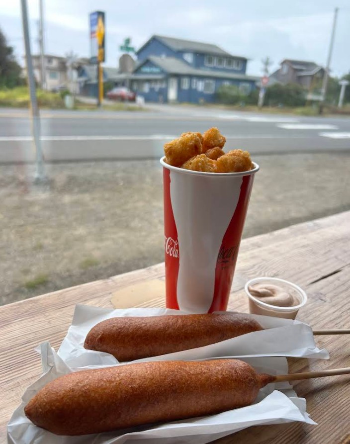 Tater Tots. Corn Dogs, Invented in Oregon., The Original Pronto Pup, Ontario Tater Tots Festival, Ore-Ida Potatoes, Comfort Food, Restaurants, Rockaway Beach
