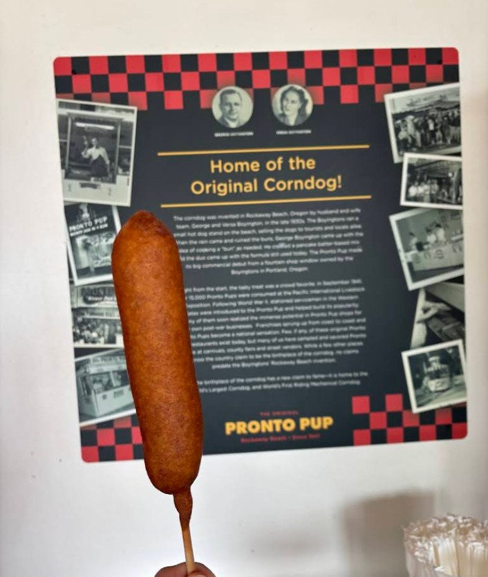 Tater Tots. Corn Dogs, Invented in Oregon., The Original Pronto Pup, Ontario Tater Tots Festival, Ore-Ida Potatoes, Comfort Food, Restaurants, Rockaway Beach