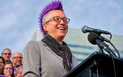 Gov. Tina Kotek Debuts Bold New Purple Mohawk