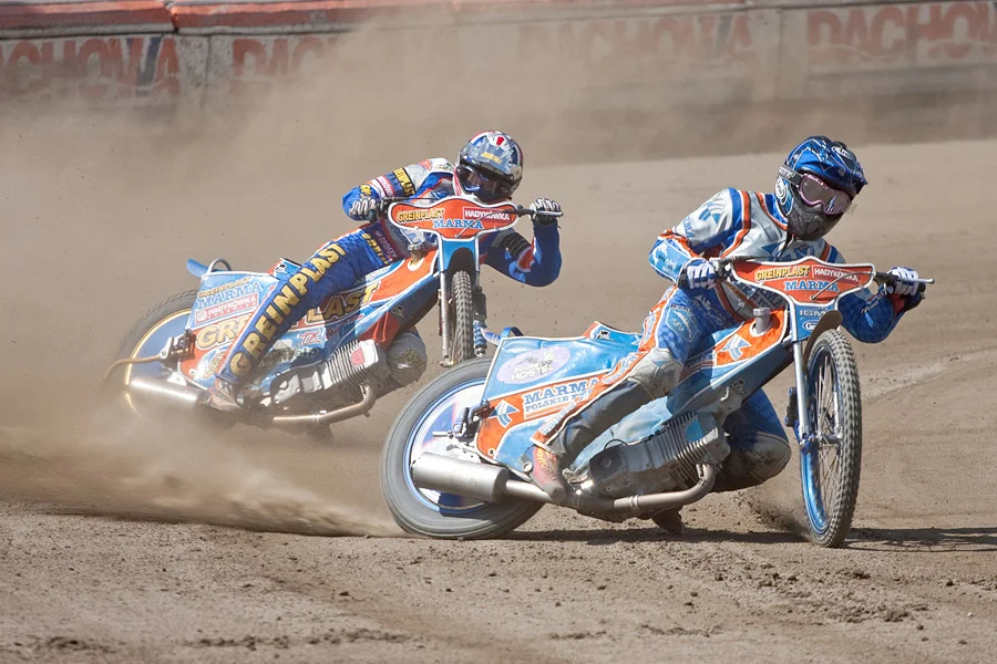 Dirt track racing at Cottage Grove Speedway in Cottage Grove, Oregon.