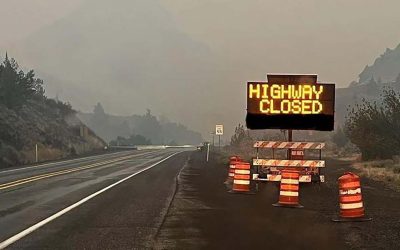 70 Miles of I-84 Closed Overnight as Fox Fire Burns Across Eastern Oregon