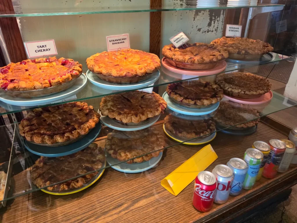 Delicious looking dessert at Lauretta Jean's in Portland, Oregon.