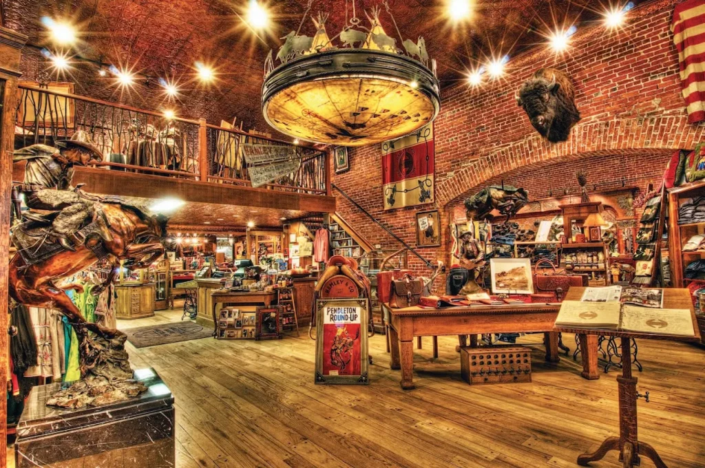 The interior of the Hamley Western Store.