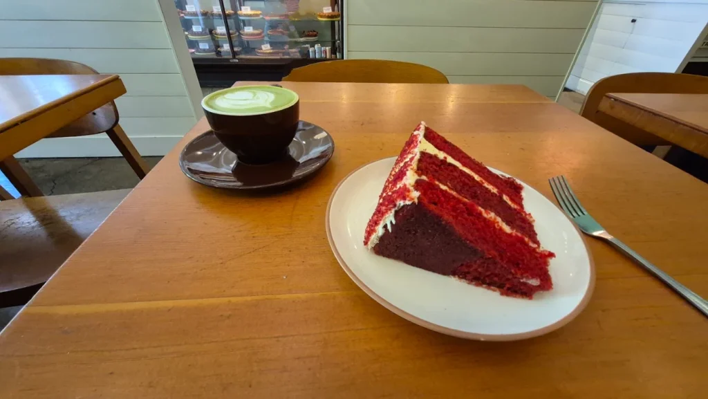 Delicious looking dessert at Lauretta Jean's in Portland, Oregon.
