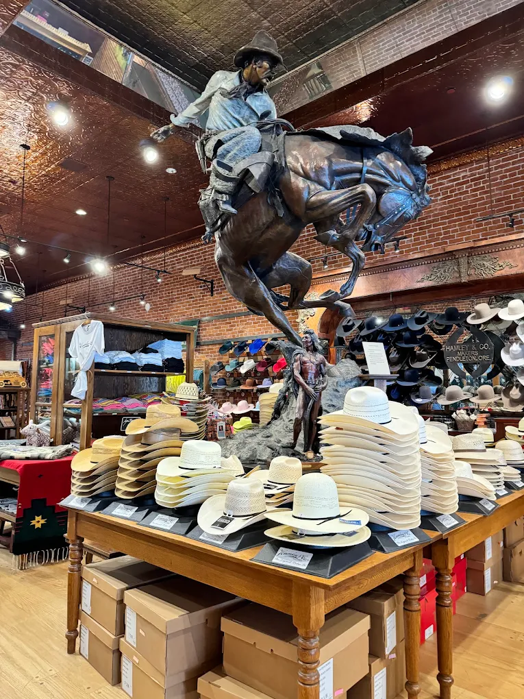 The interior of the Hamley Western Store.