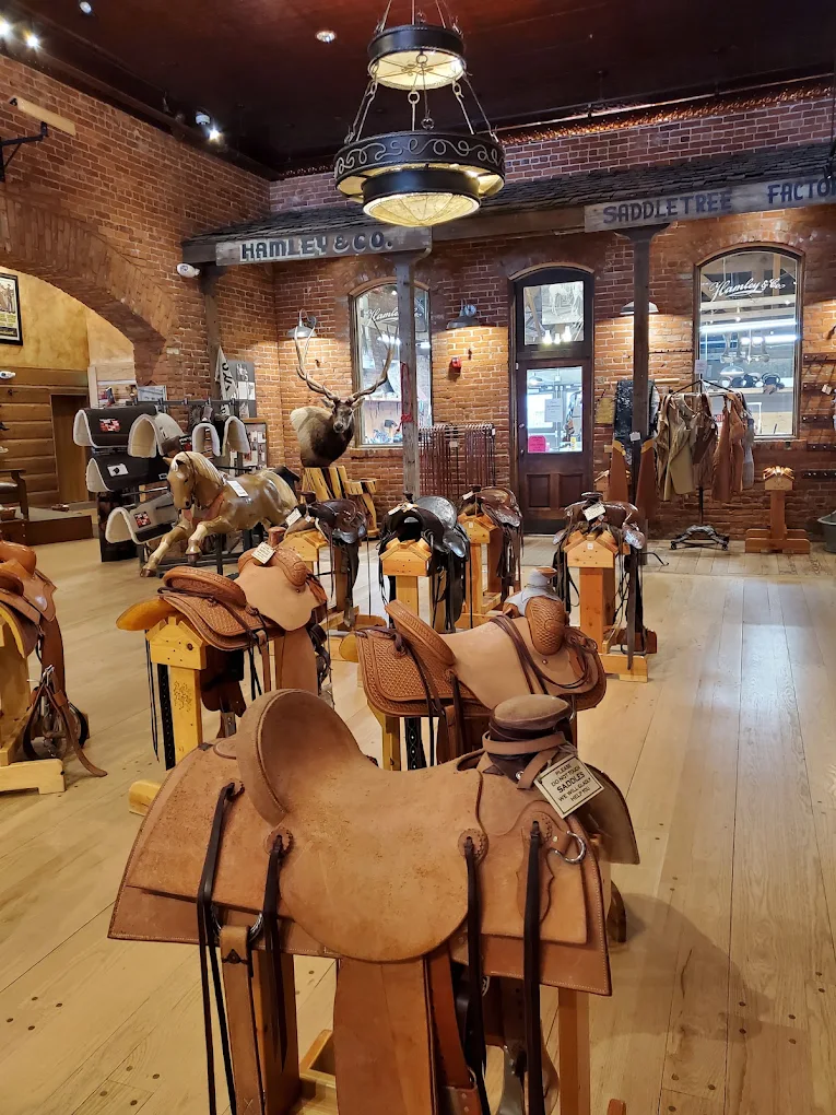 The interior of the Hamley Western Store.