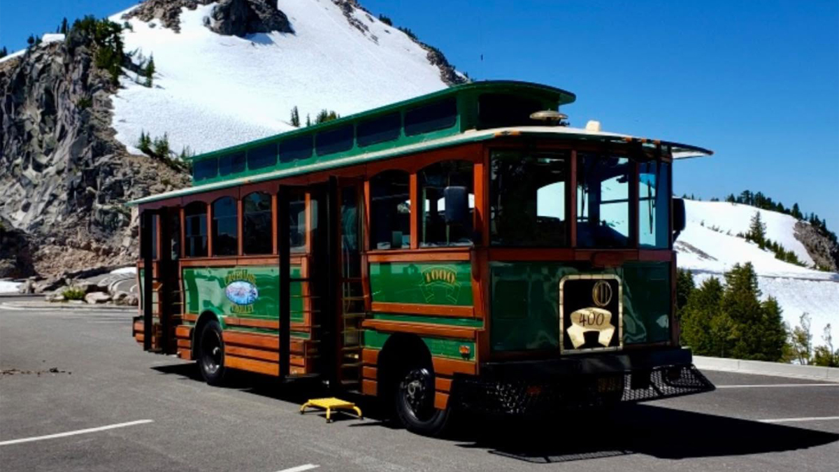 trolley Crater Lake Trolley