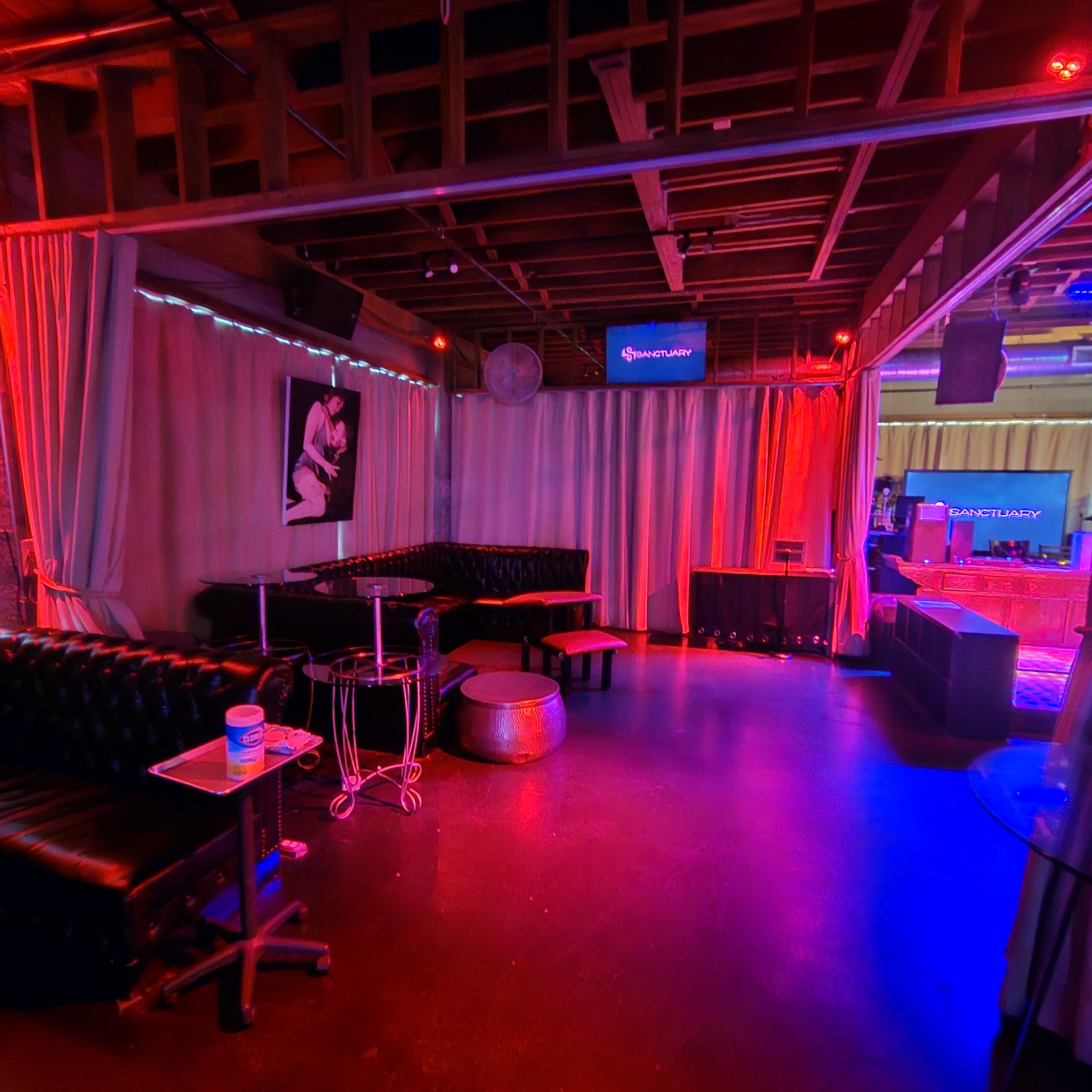 Sanctuary Club lounge in Portland, Oregon